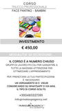 Corso Makeup PRO - Face Painting Speciale Bambini | 3 Giorni Full Immersion | ROMA