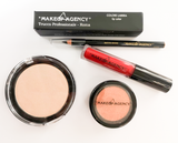 Beauty Box Variante RED FIRE - Illuminante Ombretto Black Matita Rossetto Fire Red - Makeup Agency
