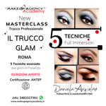 MASTERCLASS - IL TRUCCO  GLAM - 5 TECNICHE MAKEUP  CON DANIELA ARGIOLAS (Copia)